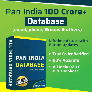 Pan India 100 Crore+ Database