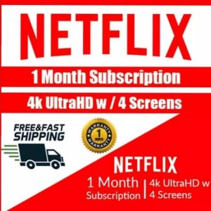 Netflix 1 Month Subscription