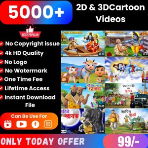 5000+ 2D 3D Cartoon Videos Bundle