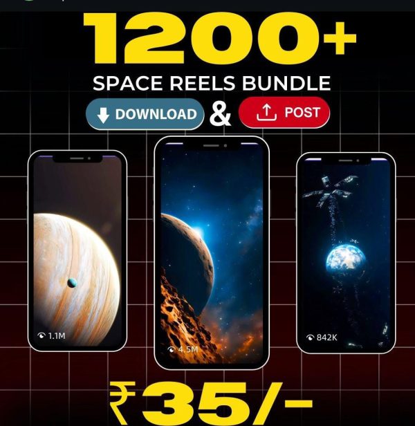 1200+ Space Reels Bundle