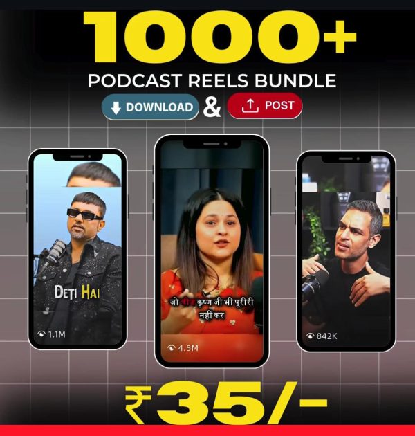 1000+ Podcast Reels Bundle