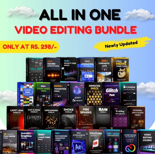 ALL IN ONE VIDEO EDITING  BUNDLE